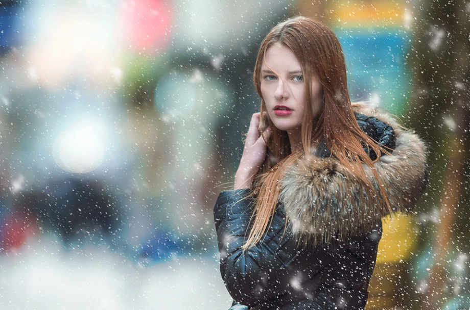 a woman wearing a coat